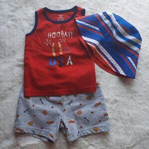 4th of July Outfit & Bucket Hat